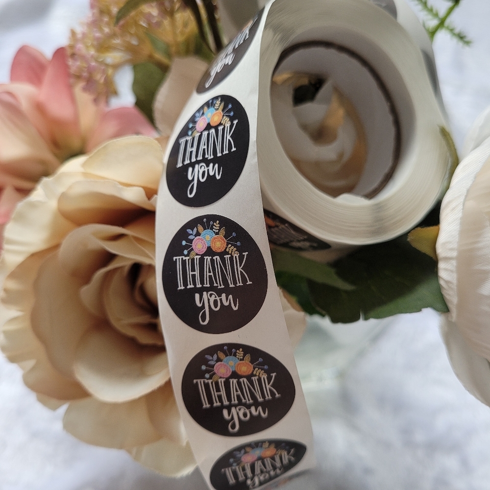 Thank You Stickers for Package 500 Pcs